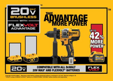 Load image into Gallery viewer, DEWALT 20-Volt MAX Cordless Brushless 1/2 in. Hammer Drill/Driver with FLEXVOLT ADVANTAGE with (1) FLEXVOLT 6.0Ah Battery
