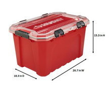 Load image into Gallery viewer, Husky 20-Gal. Professional Duty Waterproof Storage Container with Hinged Lid in Red
