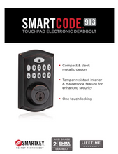Load image into Gallery viewer, Kwikset SmartCode 913 Venetian Bronze Single Cylinder Electronic Deadbolt Featuring SmartKey Security
