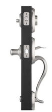 Load image into Gallery viewer, Kwikset Shelburne Satin Nickel Single Cylinder Door Handleset with Tustin Door Lever Featuring SmartKey Security
