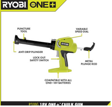 Load image into Gallery viewer, RYOBI ONE+ 18V Power Caulk and Adhesive Gun (Tool Only)
