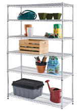 Load image into Gallery viewer, HDX Chrome 6-Tier Heavy Duty Metal Wire Shelving Unit (48 in. W x 72 in. H x 18 in. D)
