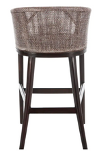 Load image into Gallery viewer, SAFAVIEH Brando 28 in. Brown Cushioned Bar Stool
