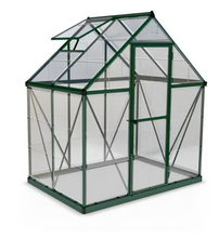 Load image into Gallery viewer, CANOPIA by PALRAM Harmony 6 ft. x 4 ft. Green/Clear DIY Greenhouse Kit
