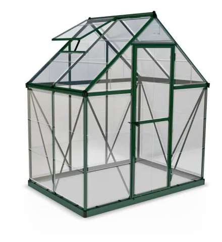 CANOPIA by PALRAM Harmony 6 ft. x 4 ft. Green/Clear DIY Greenhouse Kit