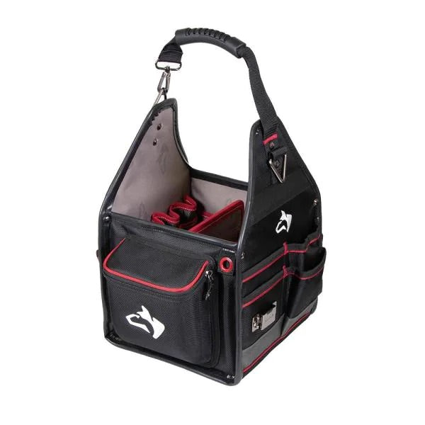 Husky 10 in. Electrician Tool Bag with Removable Tool Wall