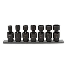 Load image into Gallery viewer, Husky 3/8 in. Drive Metric Pinless Universal Impact Socket Set (7-Piece)
